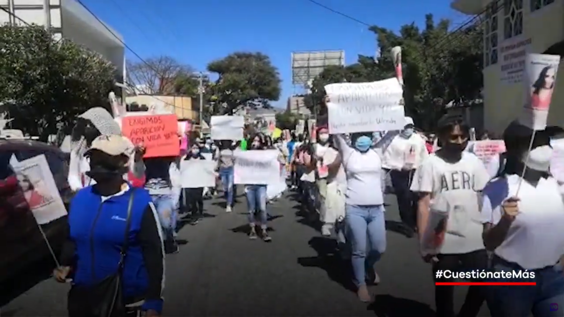 VIDEO: Realizan familiares de «Wendolyn» marcha en Chilpancingo; piden su aparición con vida
