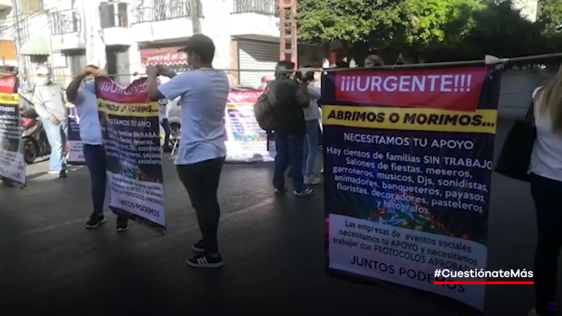 VIDEO: Antimotines repliegan a propietarios de salones de fiestas en Chilpancingo