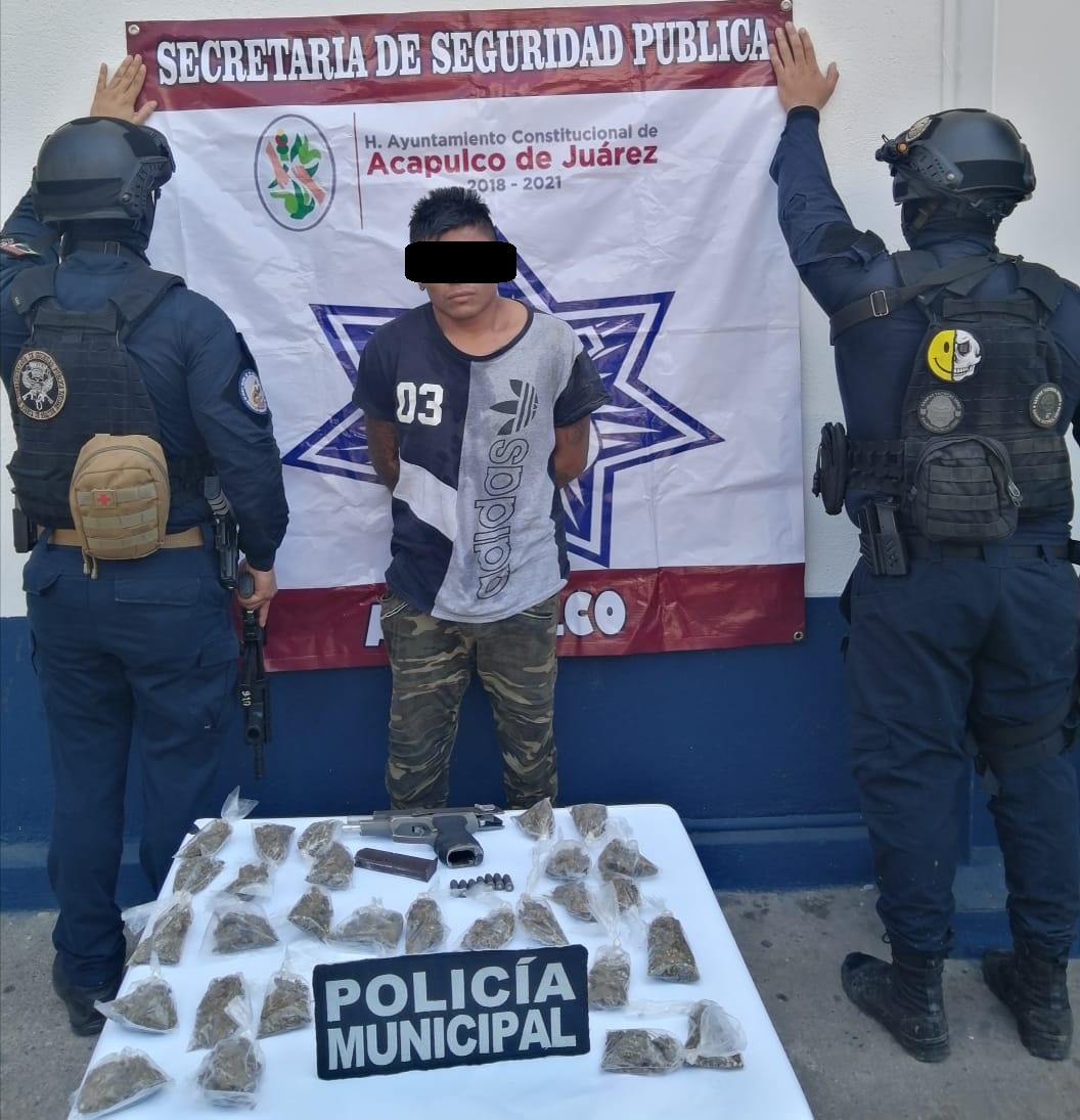 Cae narcomenudista en la colonia Izagaga de Acapulco