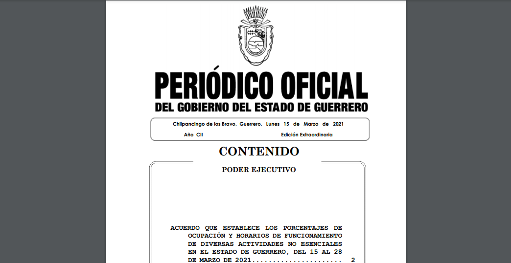 Establece Gobierno del Estado acuerdo de funcionamiento para actividades en semáforo amarillo
