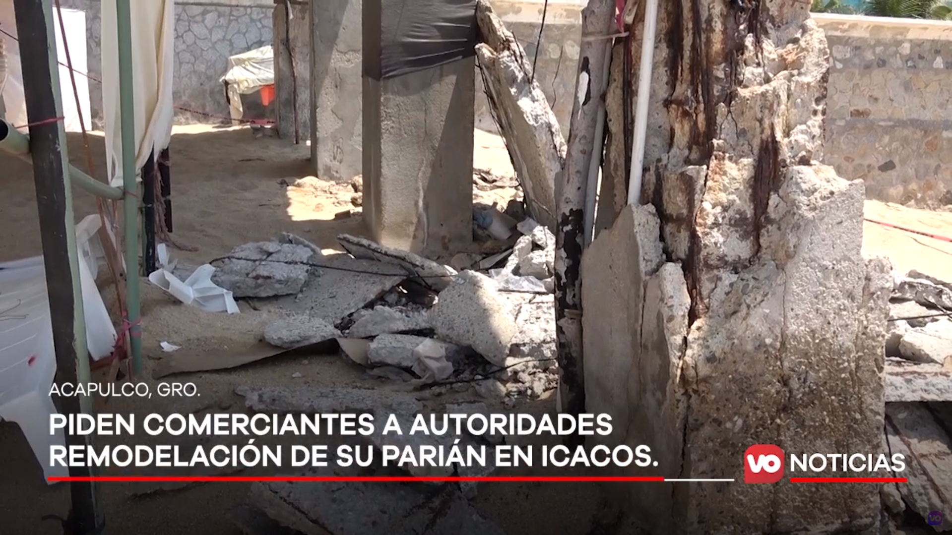 VIDEO: Piden comerciantes a autoridades remodelación de su parián en Icacos