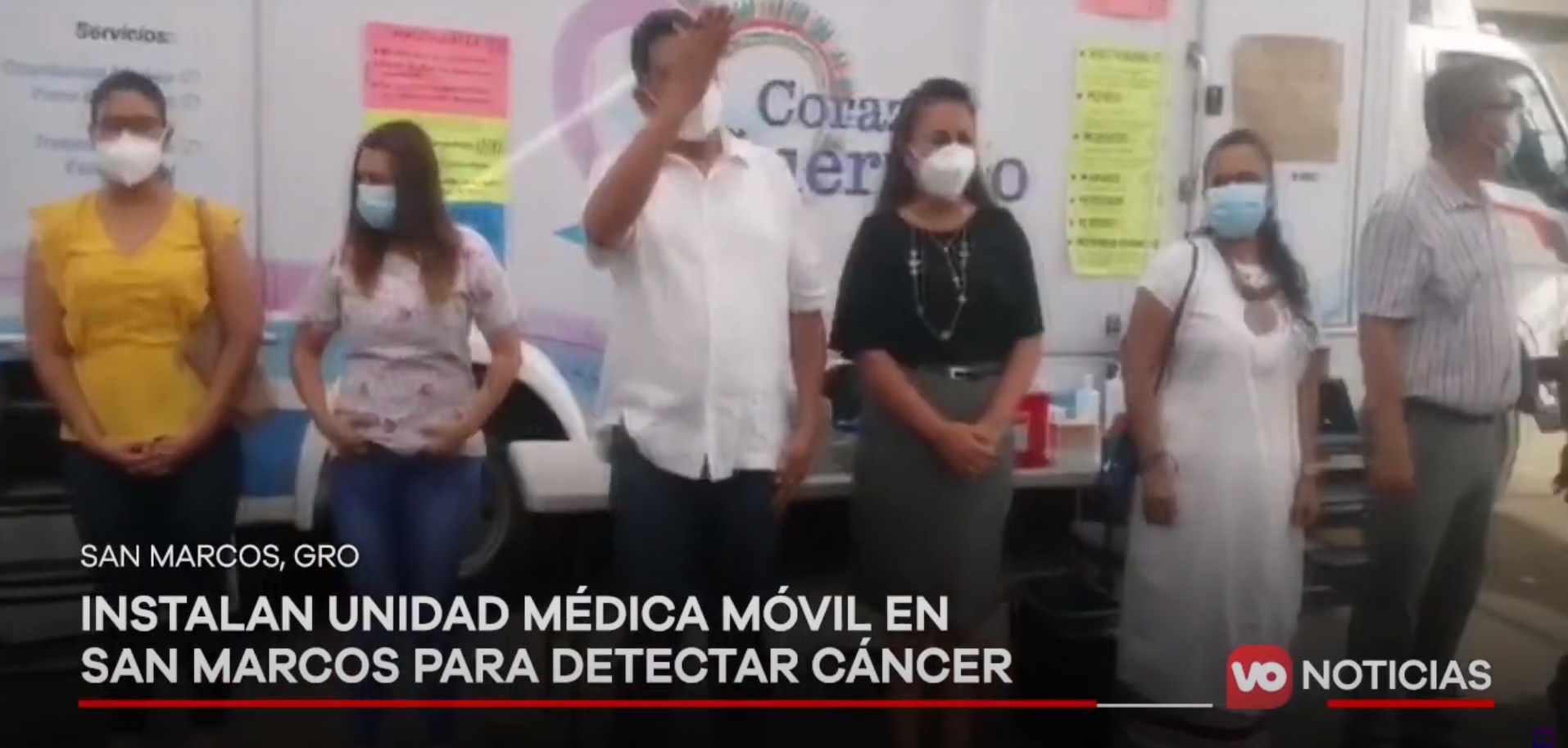 VIDEO: Instalan unidad médica móvil en San Marcos para detectar cáncer