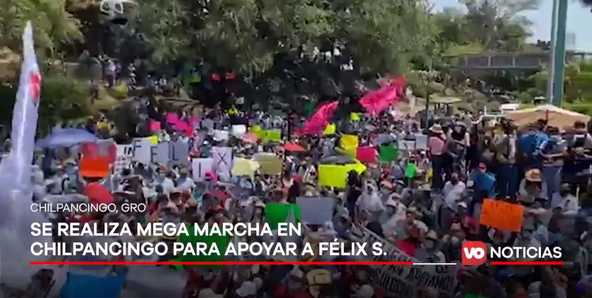 VIDEO: Se realiza mega marcha en Chilpancingo para apoyar a Félix Salgado Macedonio