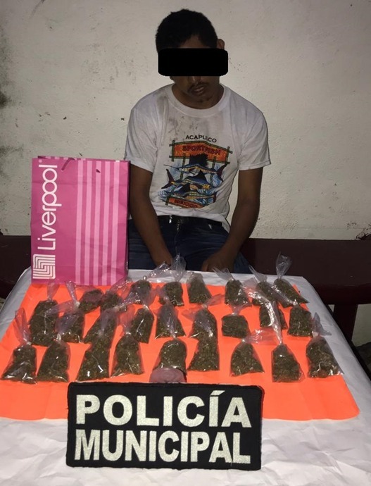 Cae sujeto con probable droga y orden de aprehensión por homicidio