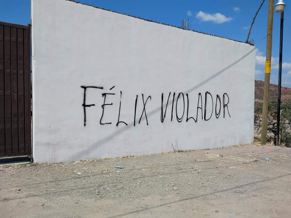 Aparecen mensajes de repudio a Félix Salgado en Tlapa