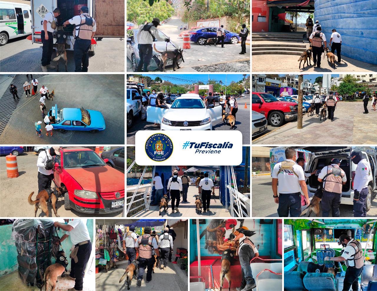 FGE continúa realizando operativos de seguridad en Acapulco