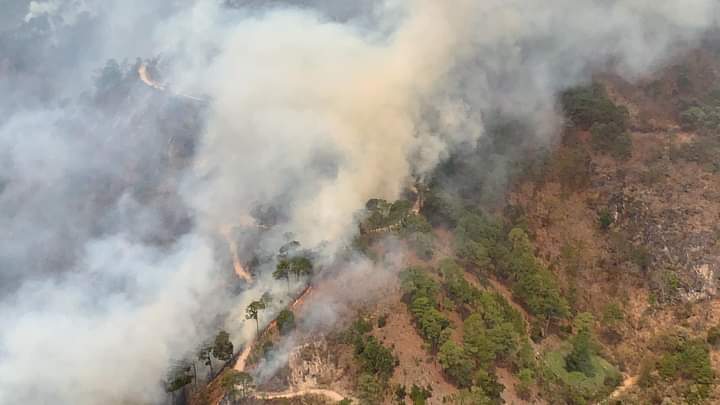 Reporta PC Civil 10 casos activos de incendios forestales en Guerrero