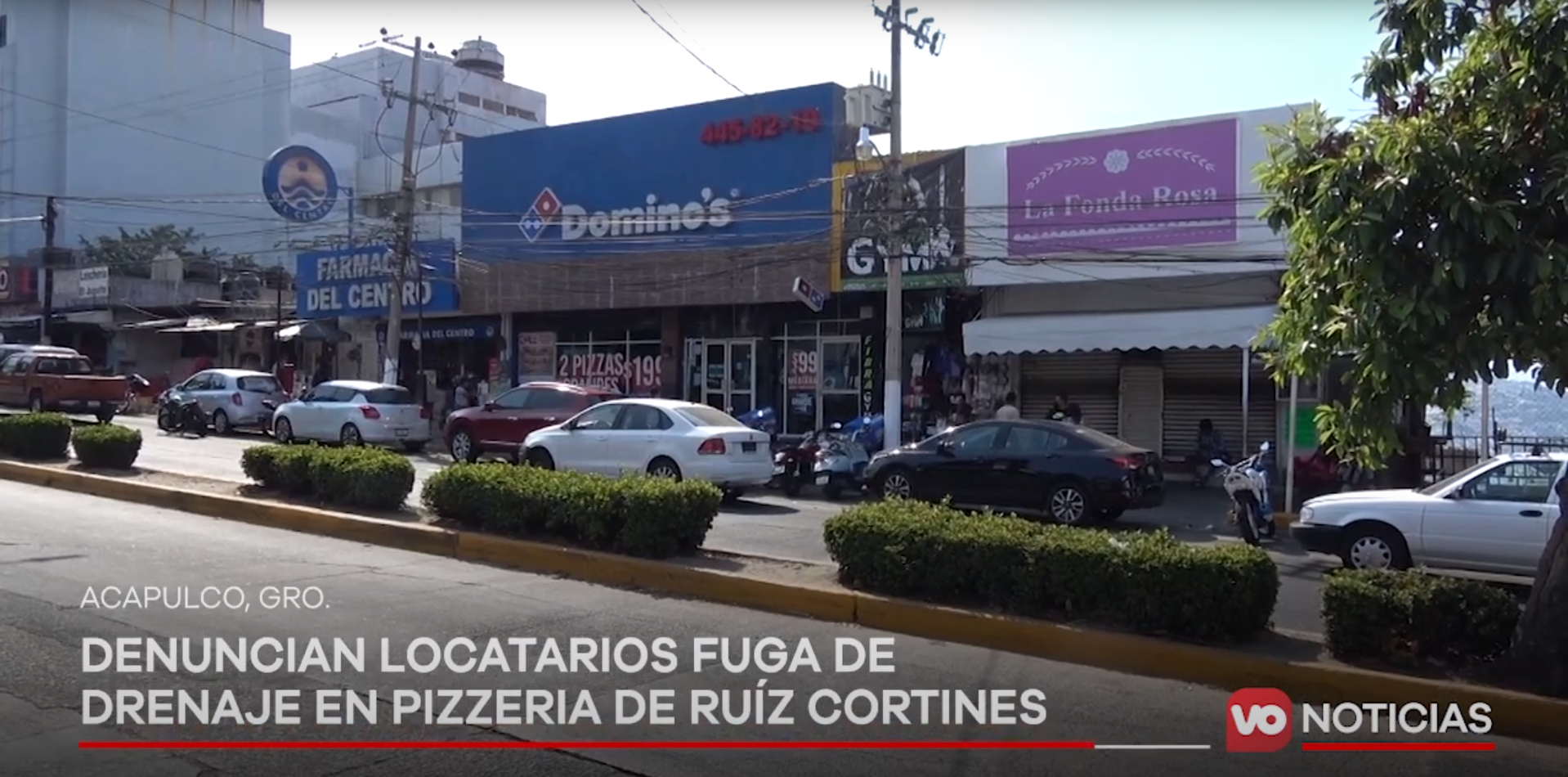 VIDEO: Denuncian locatarios fuga de drenaje en pizzeria de Ruíz Cortines