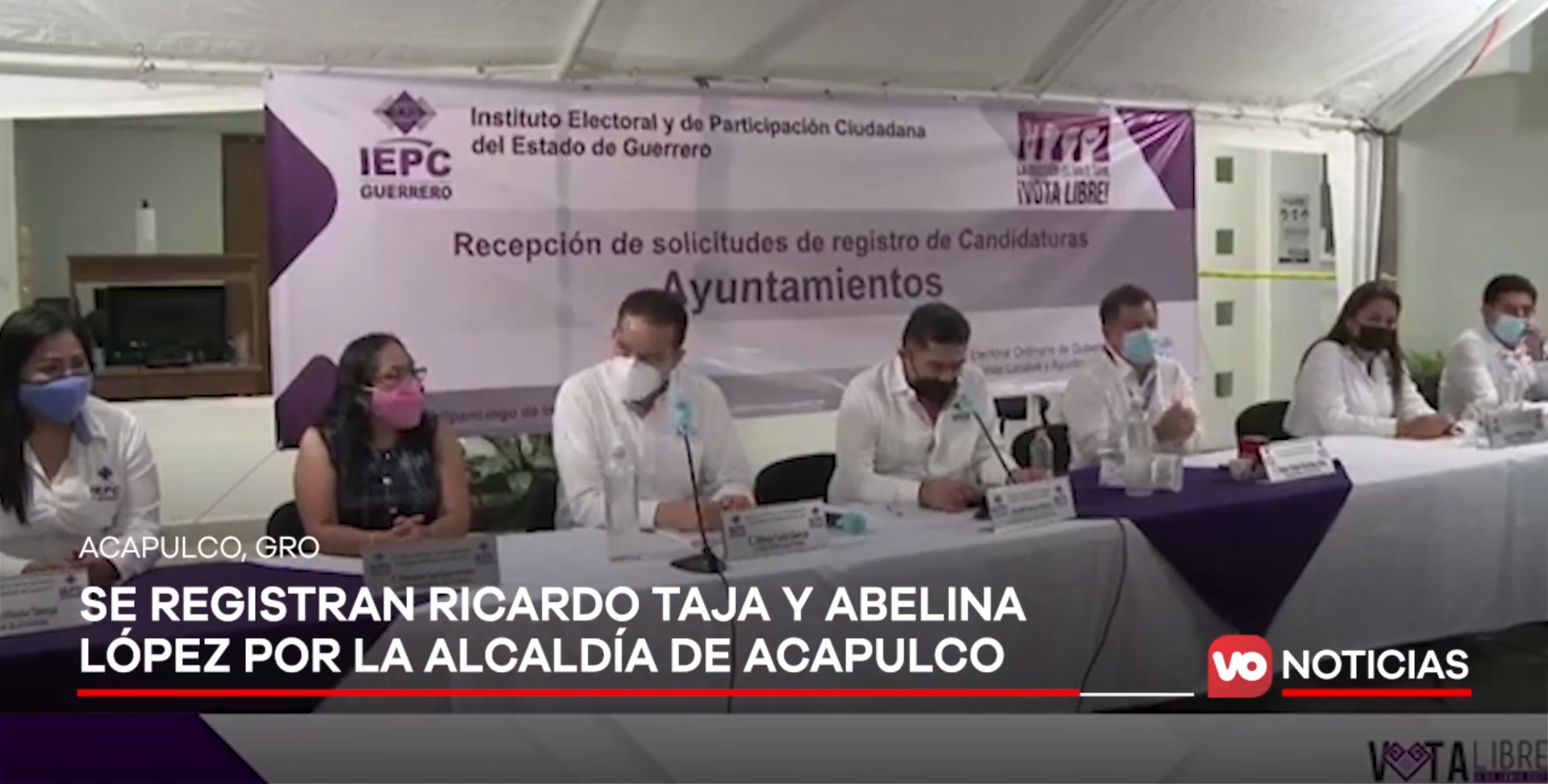 VIDEO: Se registran Ricardo Taja y Abelina López por la alcaldía de Acapulco