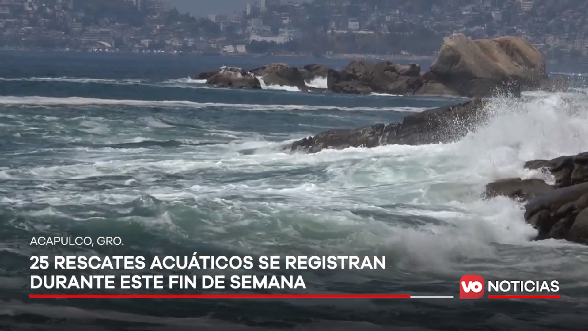 VIDEO: 25 rescates acuáticos se registran durante este fin de semana en playas del puerto
