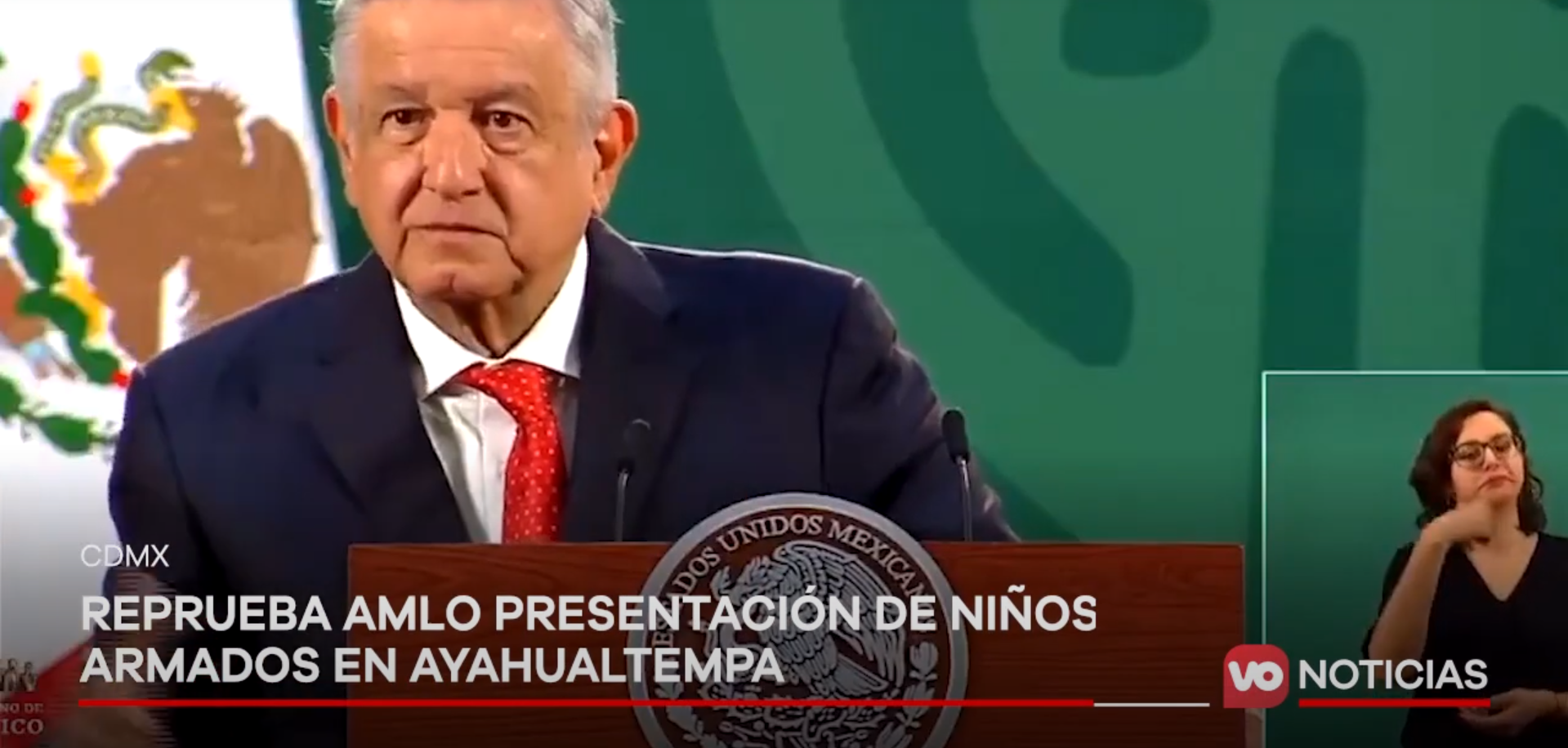 VIDEO: Reprueba AMLO presentación de niños armados en Ayahualtempa