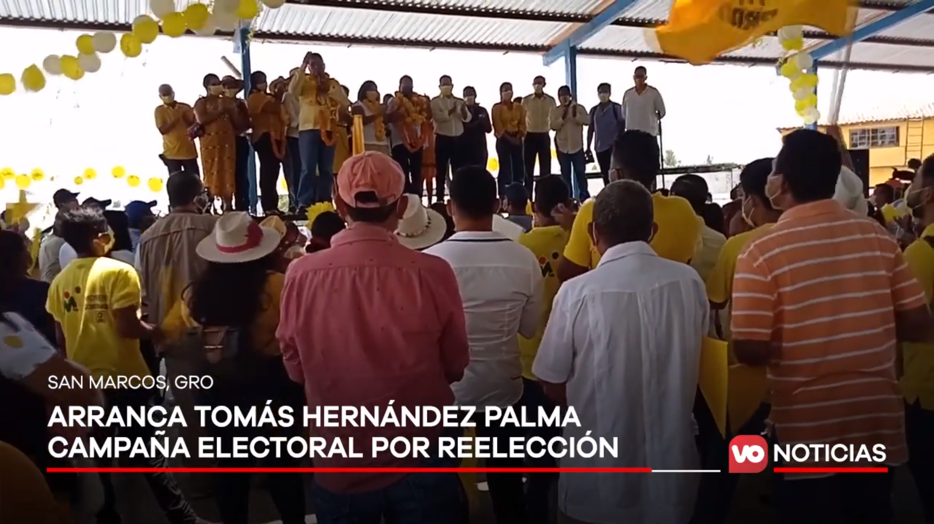 VIDEO: Arranca Tomás Hernández palma campaña electoral por reelección en San Marcos