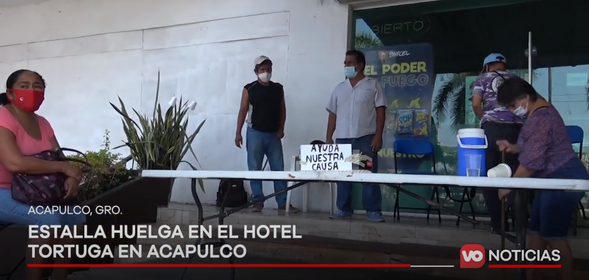 VIDEO: Estalla huelga en el hotel Tortuga en Acapulco
