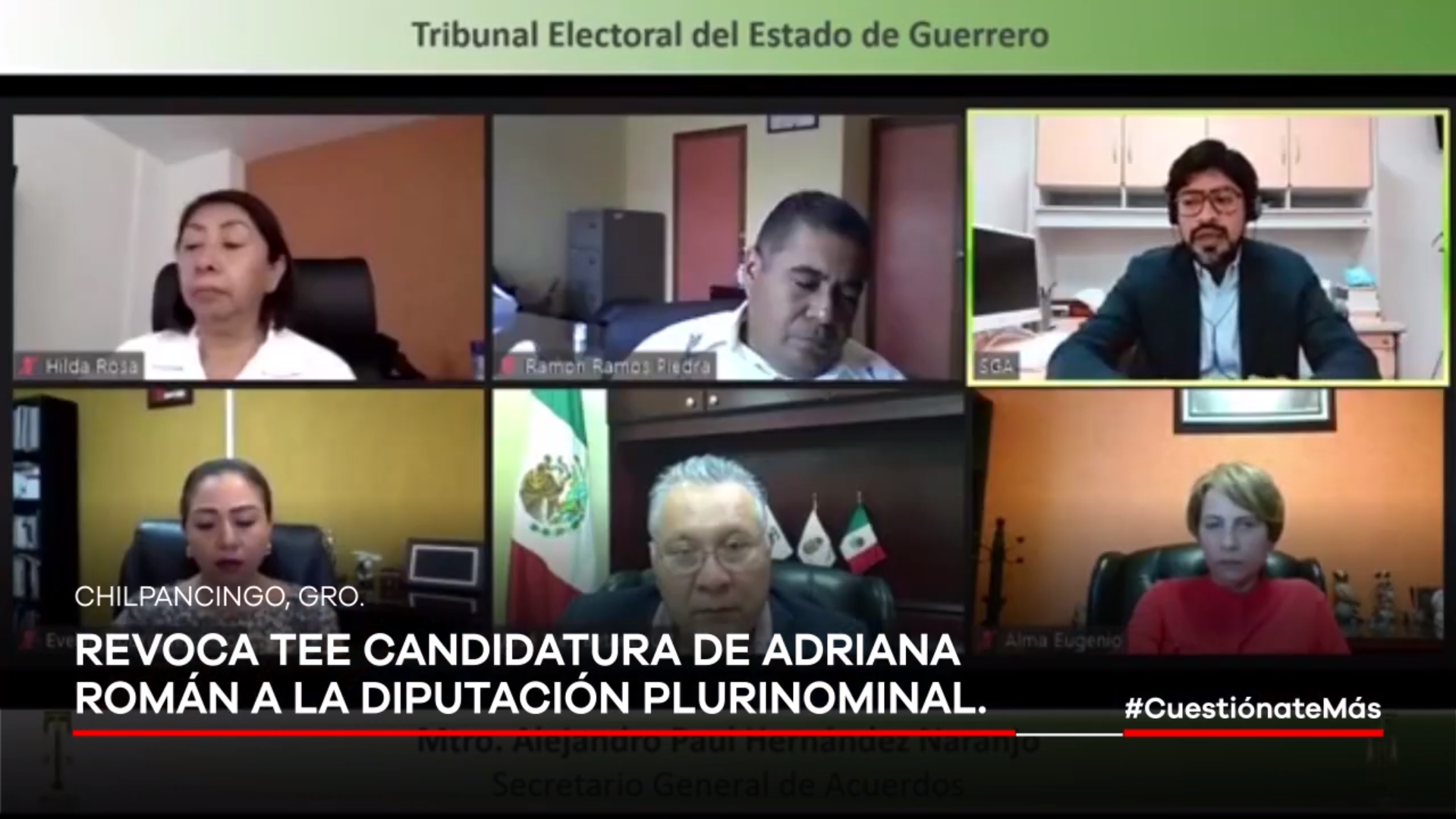 VIDEO: Revoca TEE candidatura de Adriana Román a la diputación plurinominal