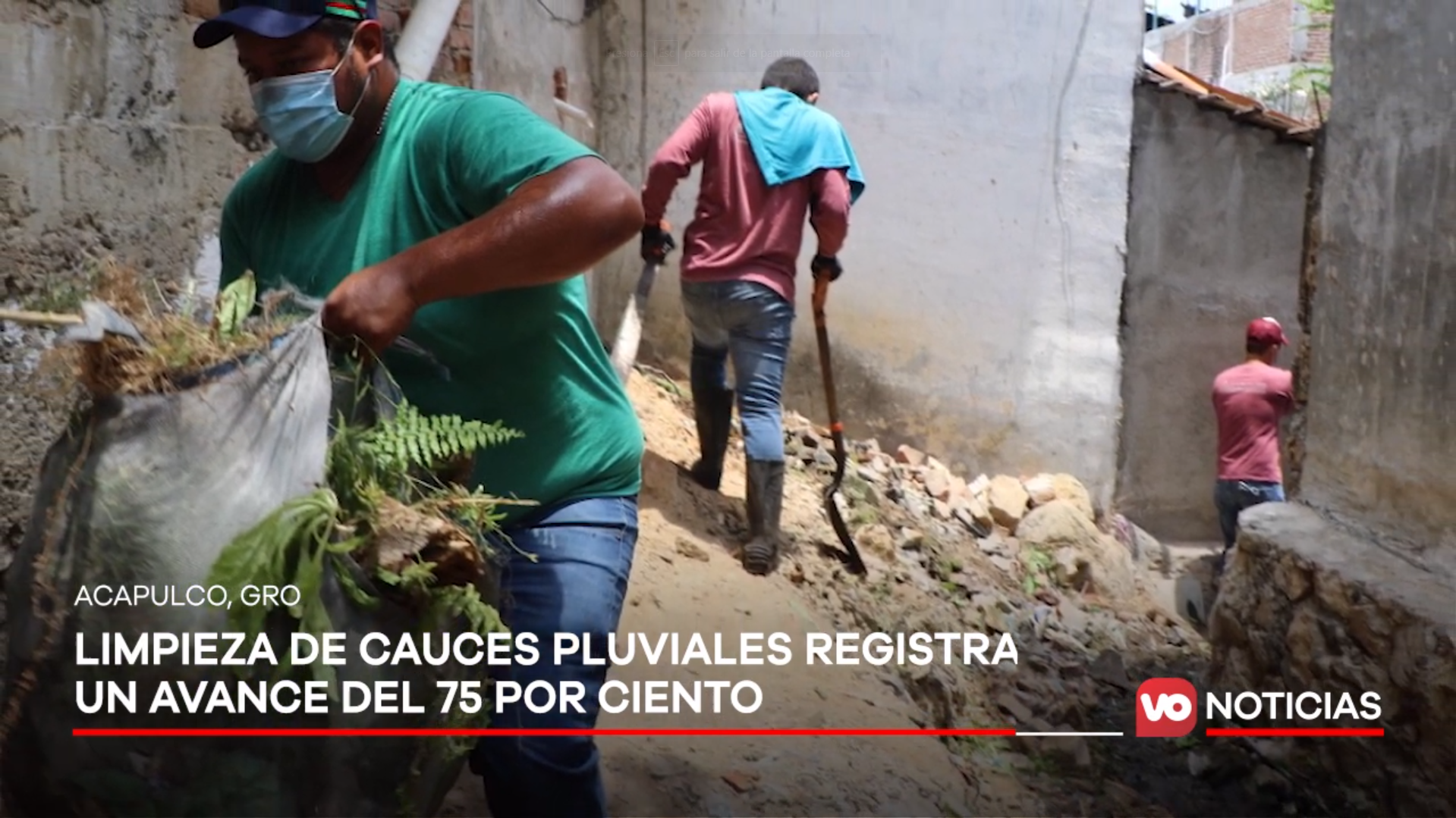 VIDEO: Limpieza de cauces pluviales registra un avance del 75 por ciento