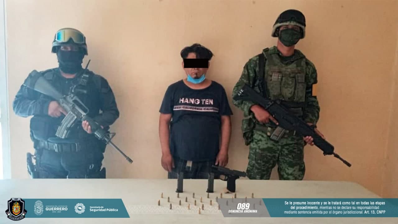 Cae un hombre por portar arma en La Zapata