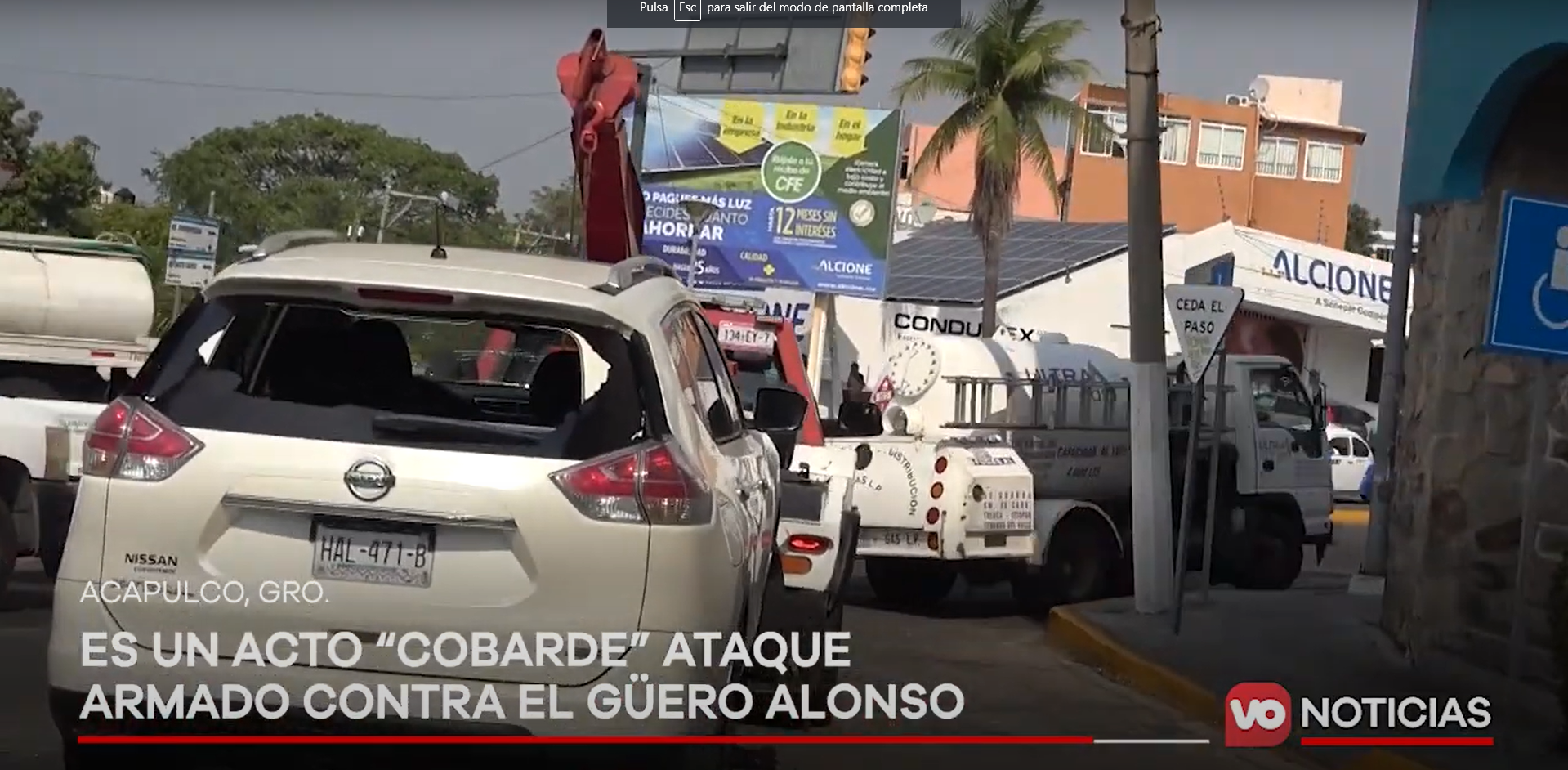 VIDEO: Es un acto “cobarde” ataque armado contra el Güero Alonso: Fuerza por México