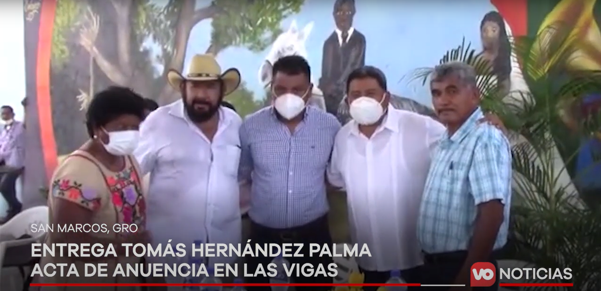VIDEO: Entrega Tomás Hernández palma acta de anuencia a la comunidad de Las Vigas