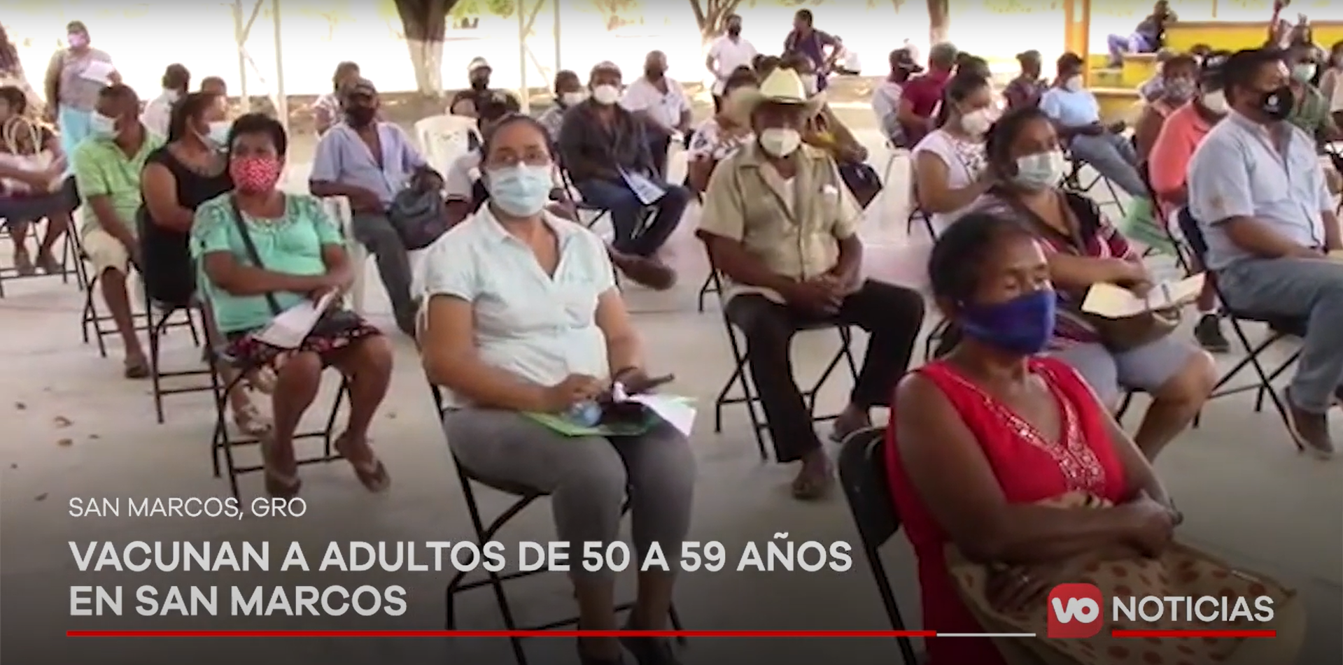 VIDEO: Vacunan a adultos de 50 a 59 años en San Marcos