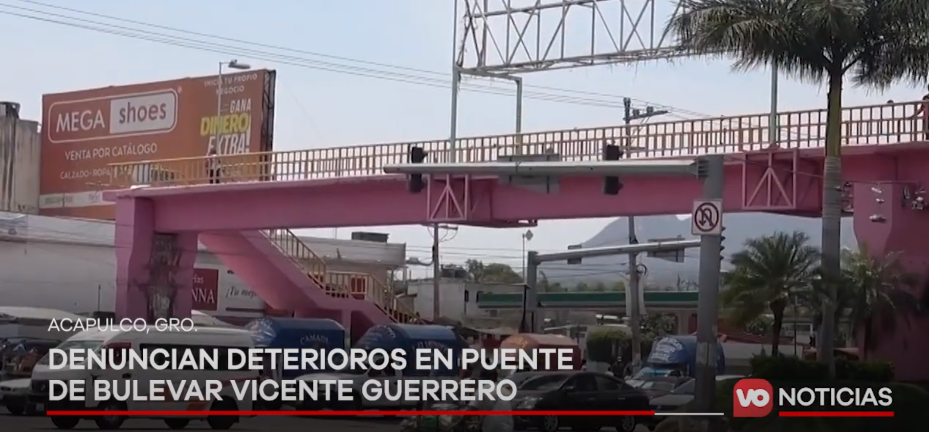 VIDEO: Denuncian deterioros en el puente Bulevar Vicente Guerrero