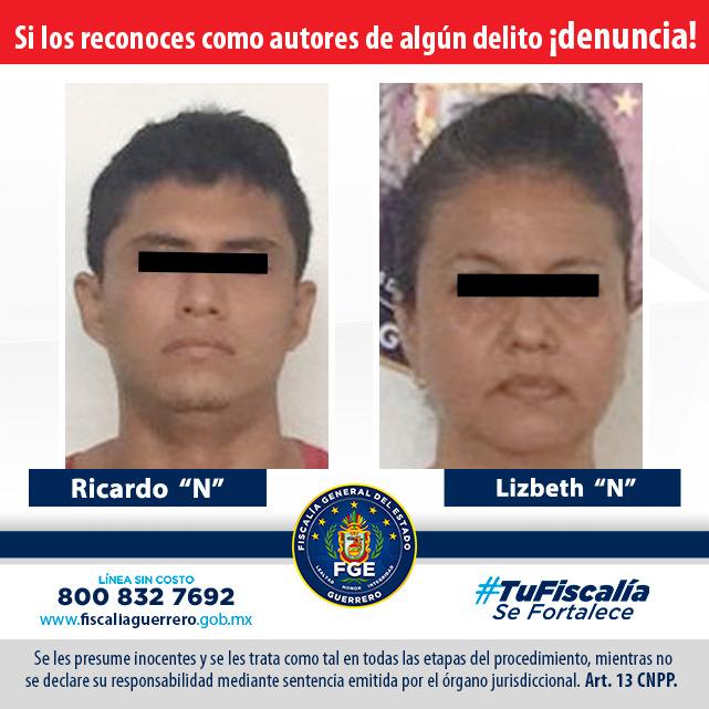 FGE logra vincular a proceso a pareja homicida en Acapulco