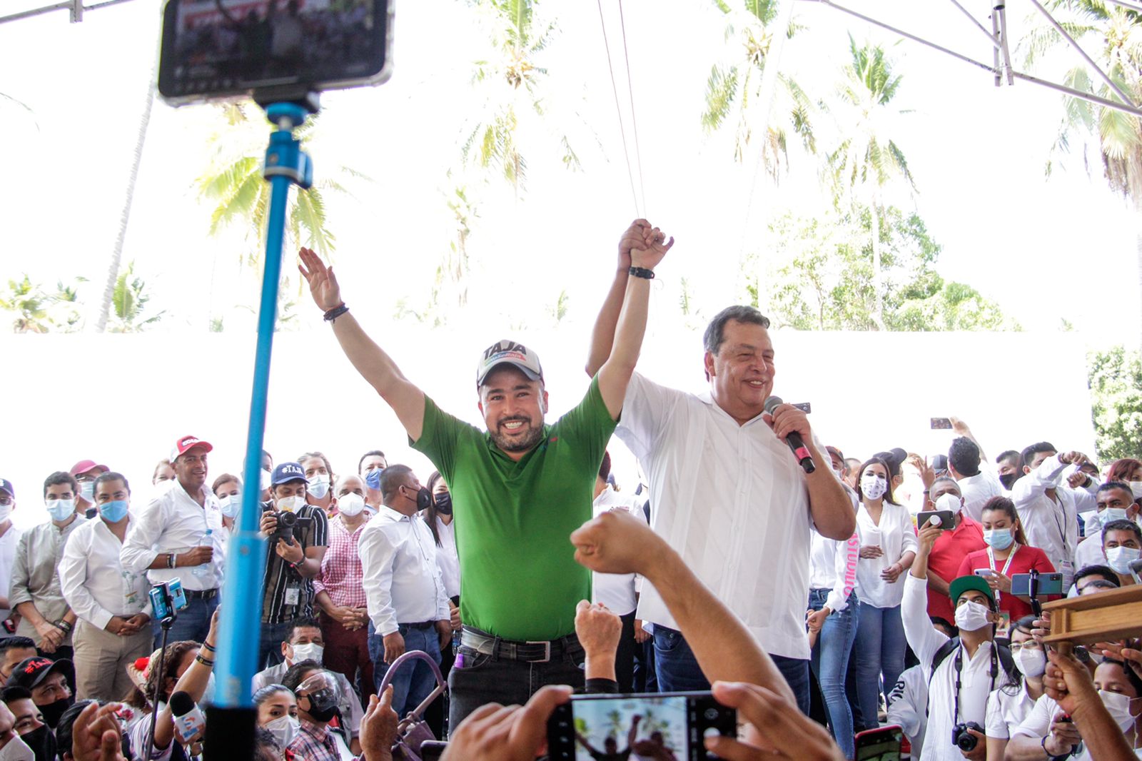 Muestran multitudinario apoyo a Ricardo Taja en los 7 distritos electorales