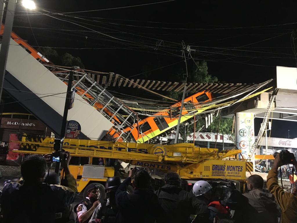 Tragedia en la CDMX; línea 12 del Metro se colapsa