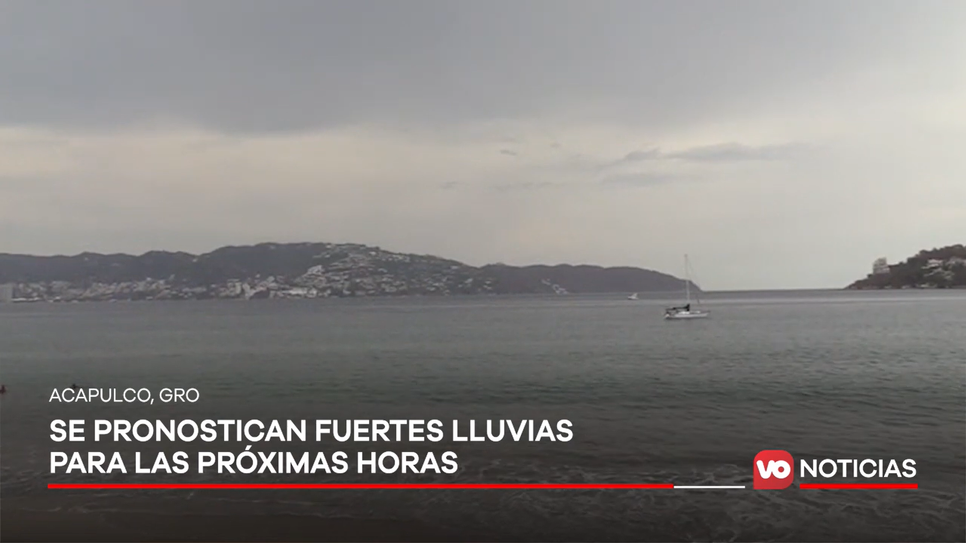 VIDEO: Se pronostican fuertes lluvias para las próximas horas en Acapulco