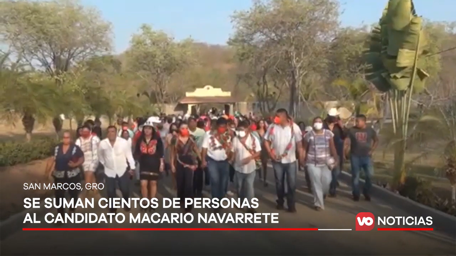 VIDEO: Se suman cientos de personas al candidato Macario Navarrete