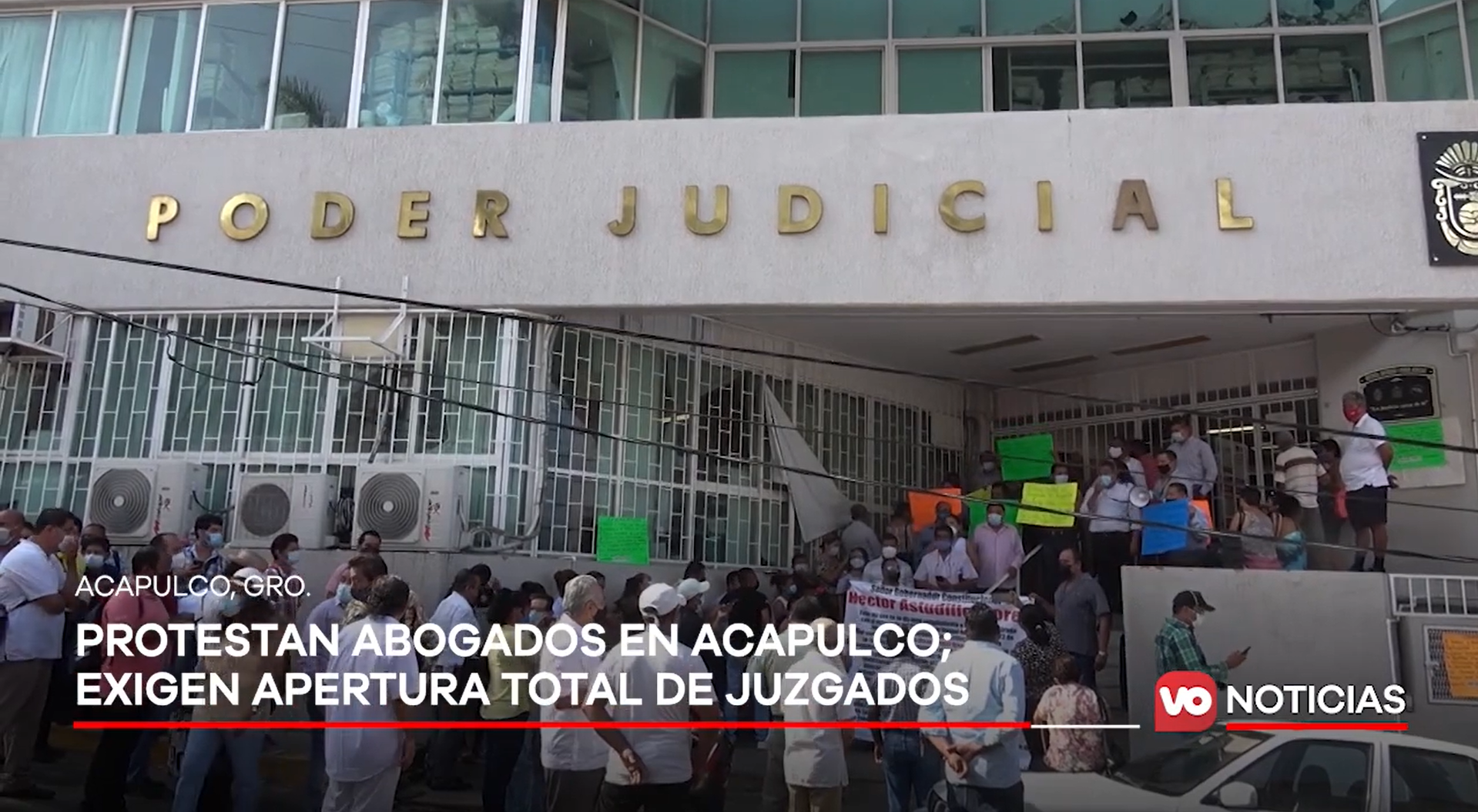 VIDEO: Protestan abogados en Acapulco; exigen apertura total de juzgado familiar