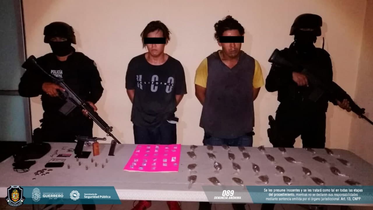 VIDEO: Caen dos personas en la Radiokoko por portación de droga