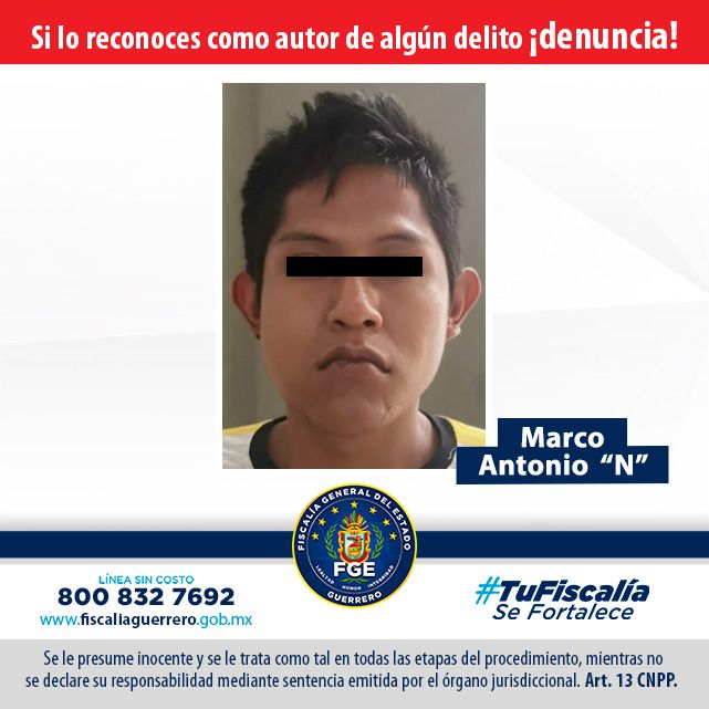 Fiscalía obtuvo prisión preventiva por delito de homicidio en Iguala