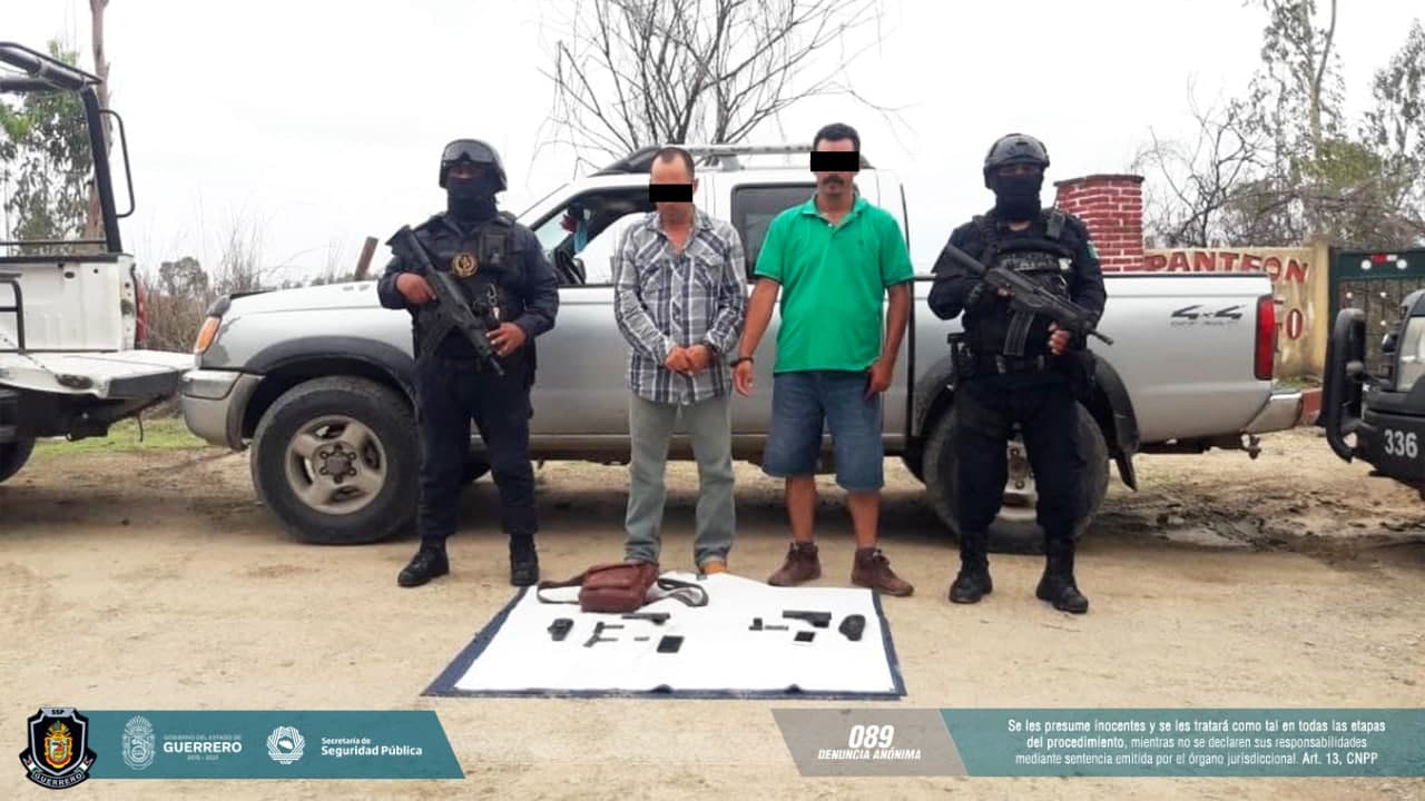 Detienen a dos personas en La Unión por posesión de armas