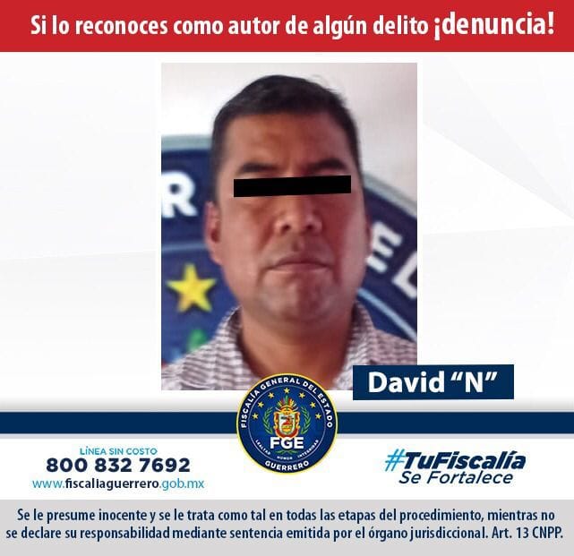 Fiscalía cumplimenta orden de aprehensión por desaparición