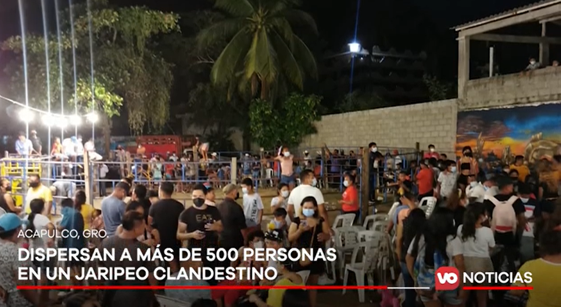 VIDEO: Dispersan a más de 500 personas en un jaripeo clandestino en Puerto Marqués