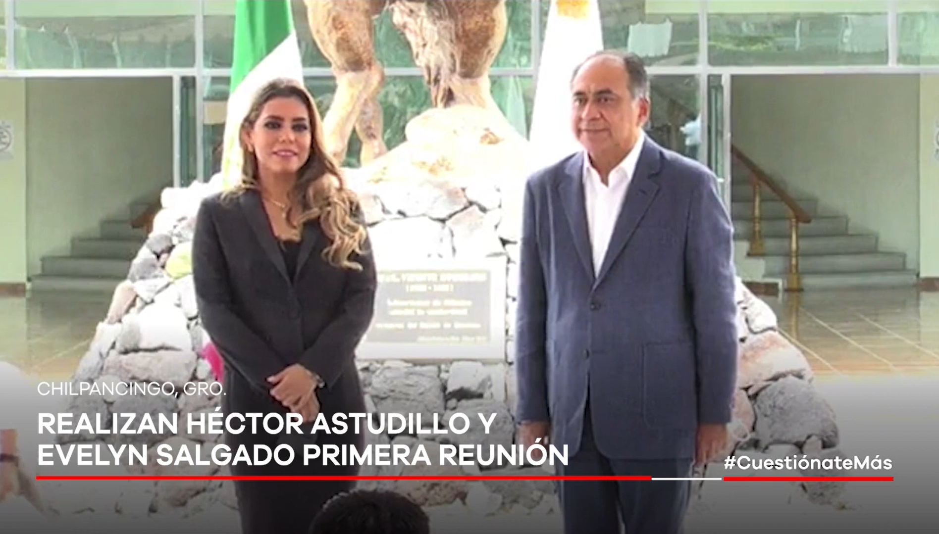 VIDEO: Realizan Héctor Astudillo y Evelyn Salgado primera reunión de acercamiento