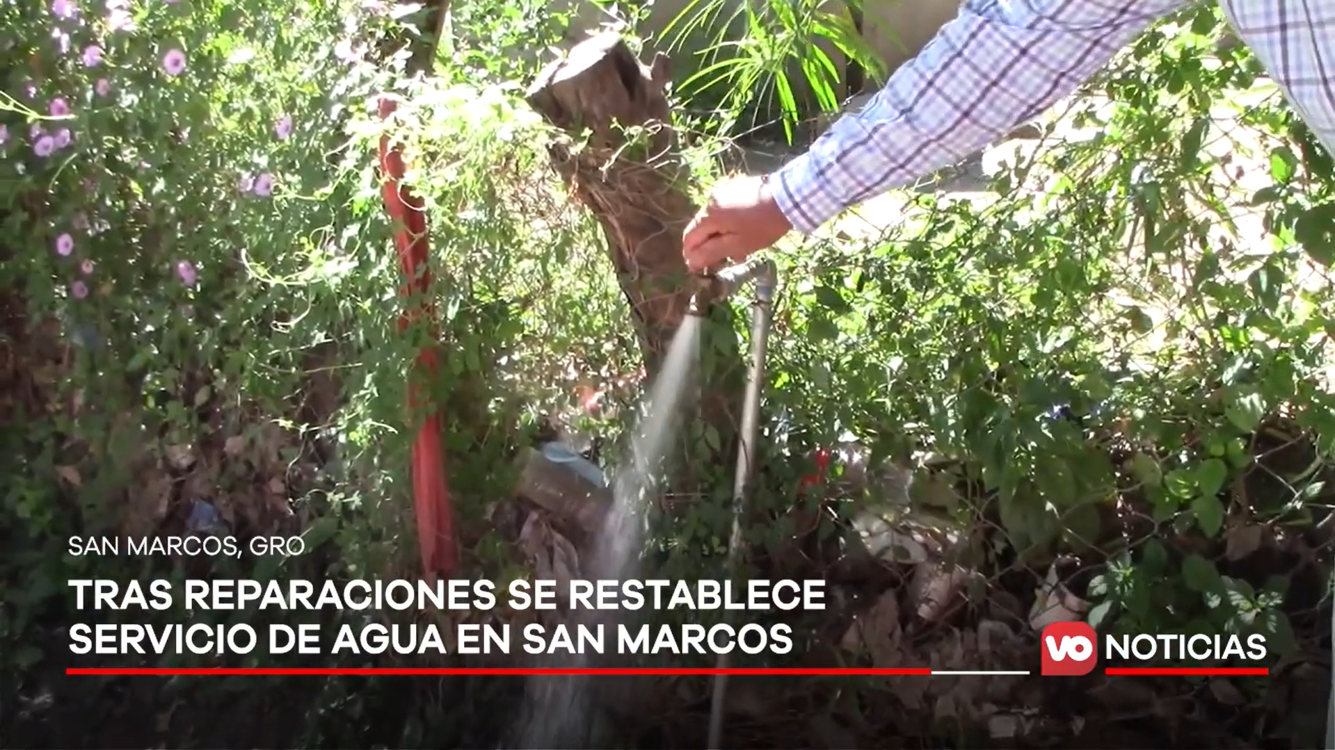 VIDEO: Tras reparaciones se restablece servicio de agua en San Marcos