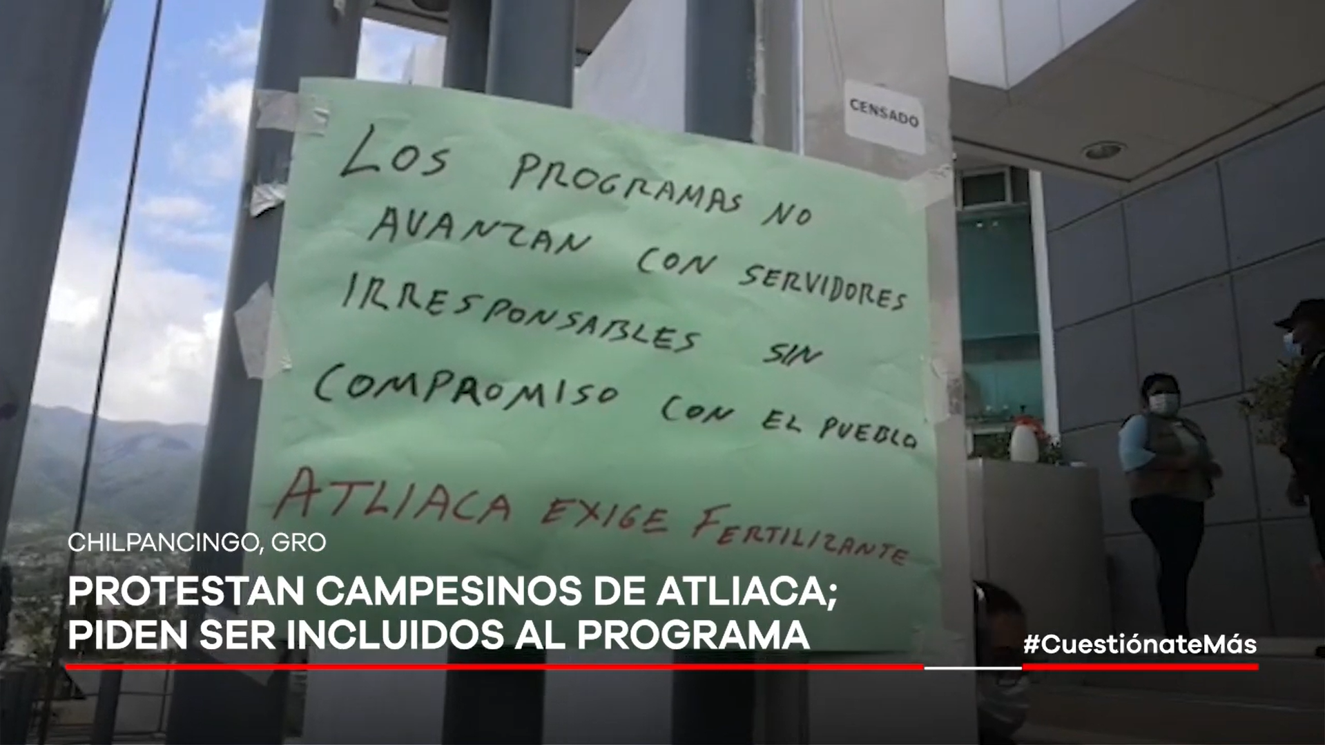 VIDEO: Protestan campesinos de Atliaca; piden ser incluidos al programa del fertilizante