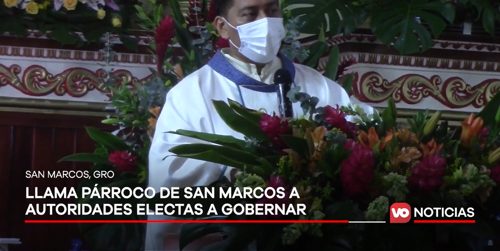 VIDEO: Llama párroco de san marcos a autoridades electas a gobernar para todos