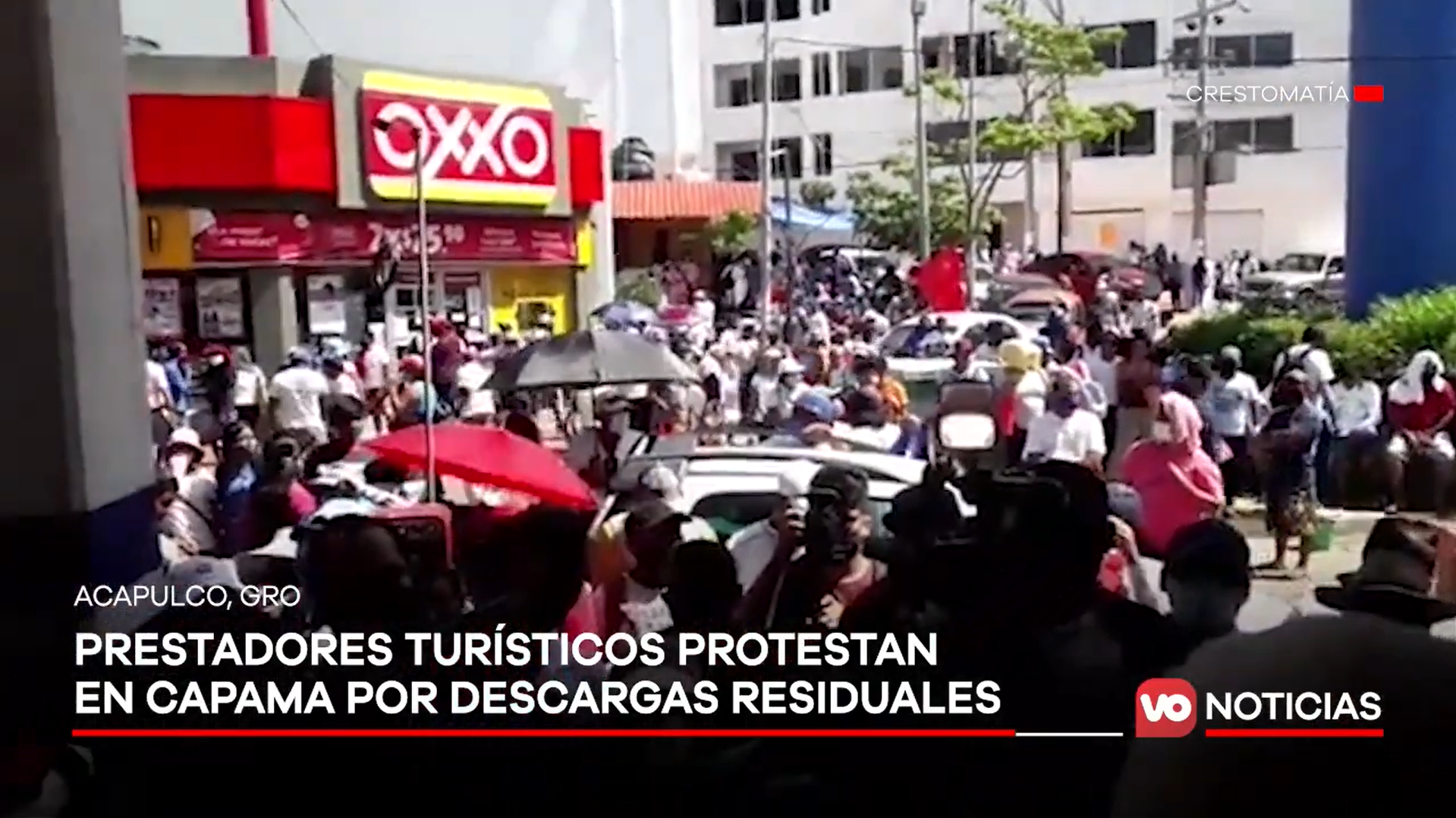 VIDEO: Prestadores turísticos protestan en Capama por descargas residuales