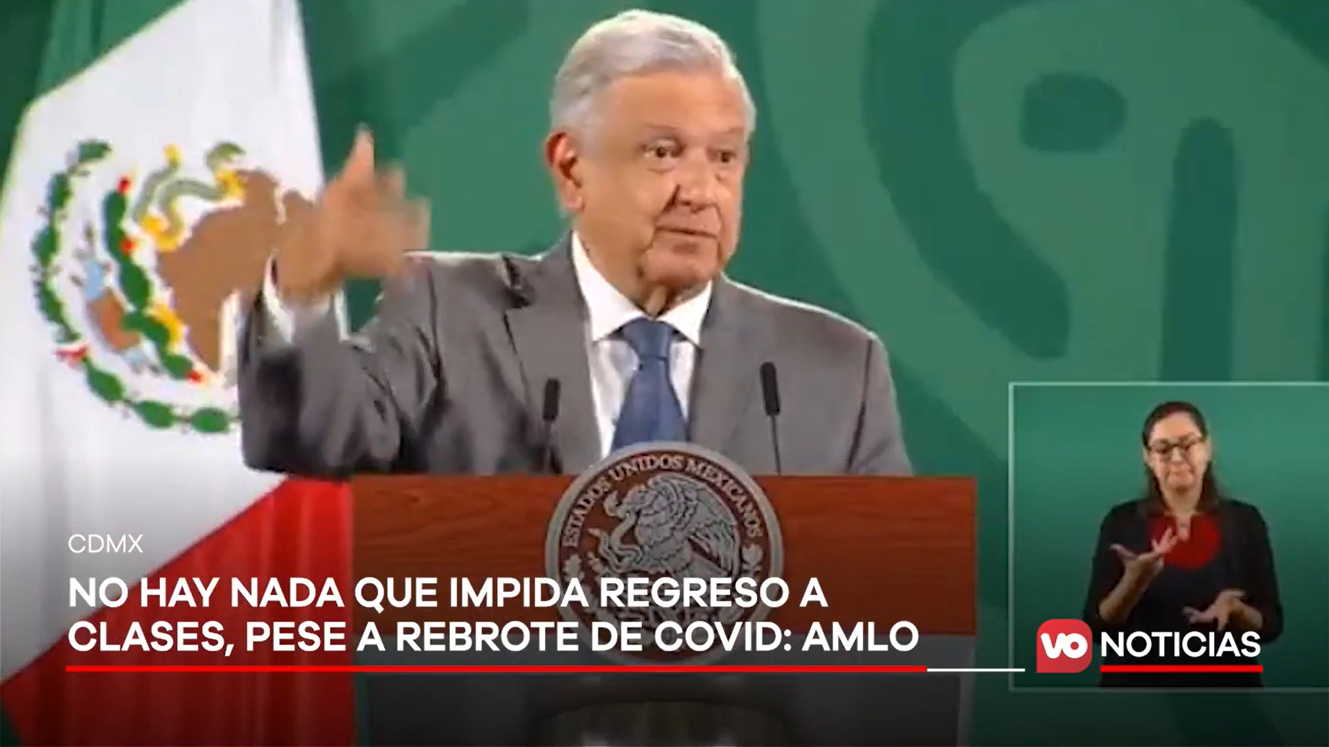VIDEO: No hay nada que impida regreso a clases, pese a rebrote de COVID: AMLO