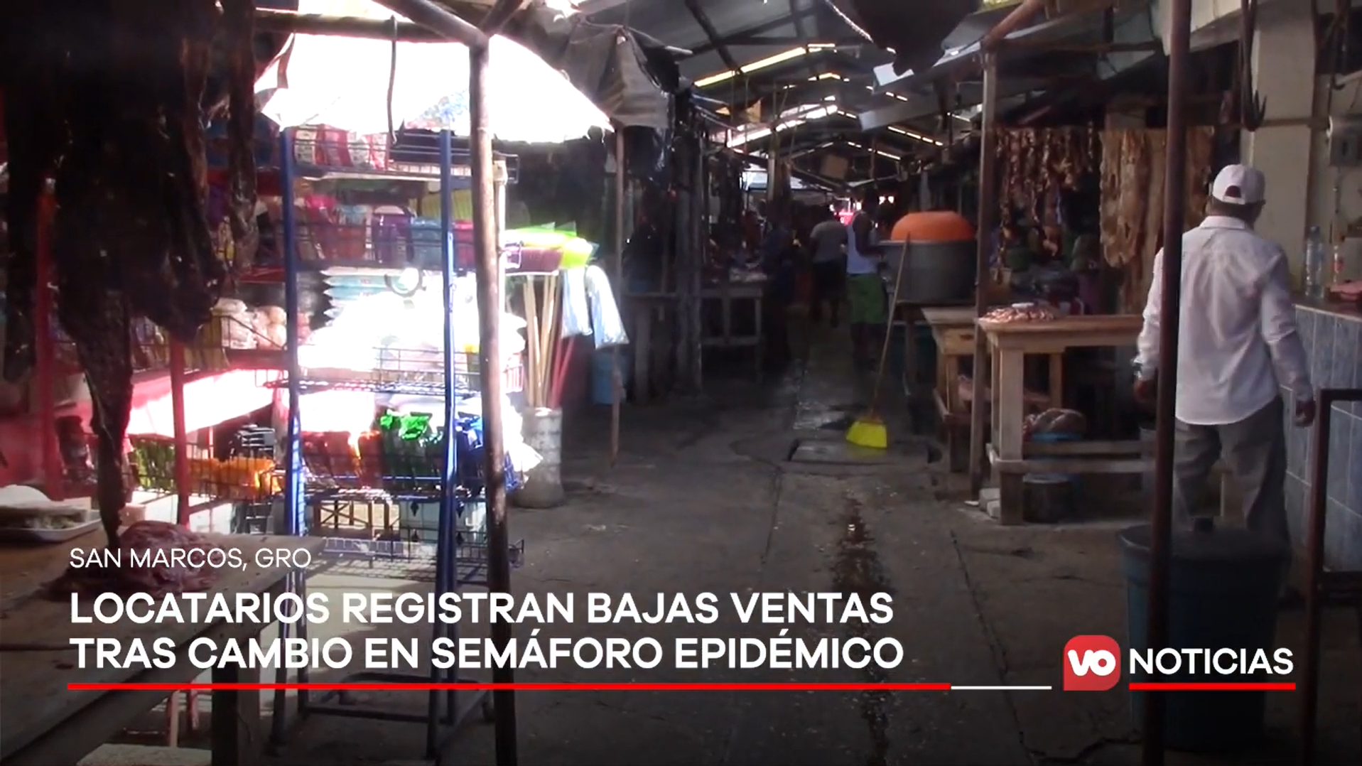 VIDEO: Locatarios registran bajas ventas tras cambio en semáforo epidémico