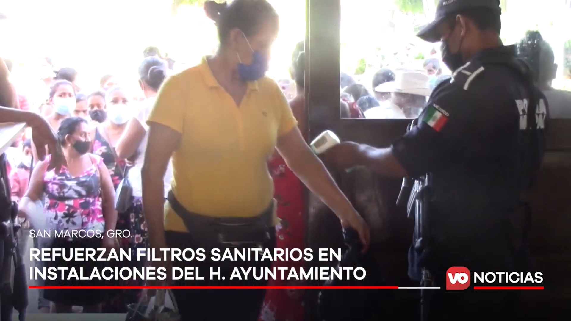 VIDEO: Refuerzan filtros sanitarios en instalaciones del H. Ayuntamiento de San Marcos