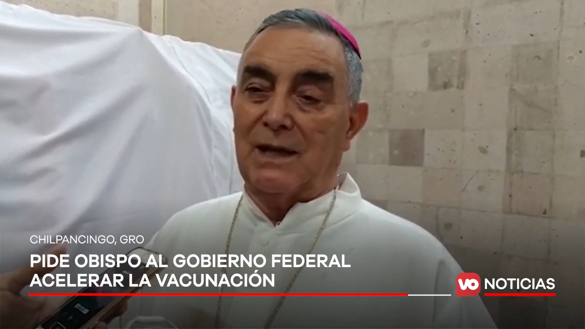 VIDEO: Pide obispo al gobierno federal acelerar la vacunación contra el COVID-19
