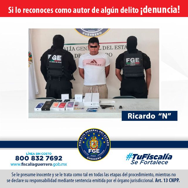 FGE logra detención por delito de robo a tienda departamental en Acapulco