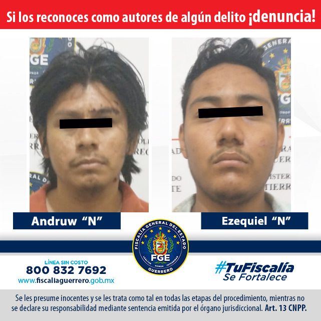 Obtienen prisión preventiva oficiosa contra dos homicidas en Tierra Caliente