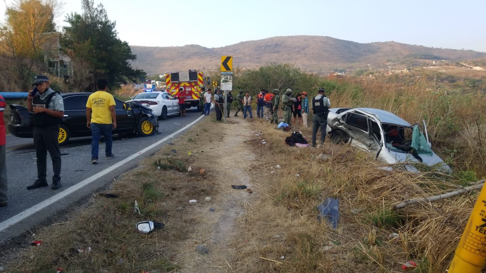 Choque en la carretera México – Acapulco deja 5 lesionados