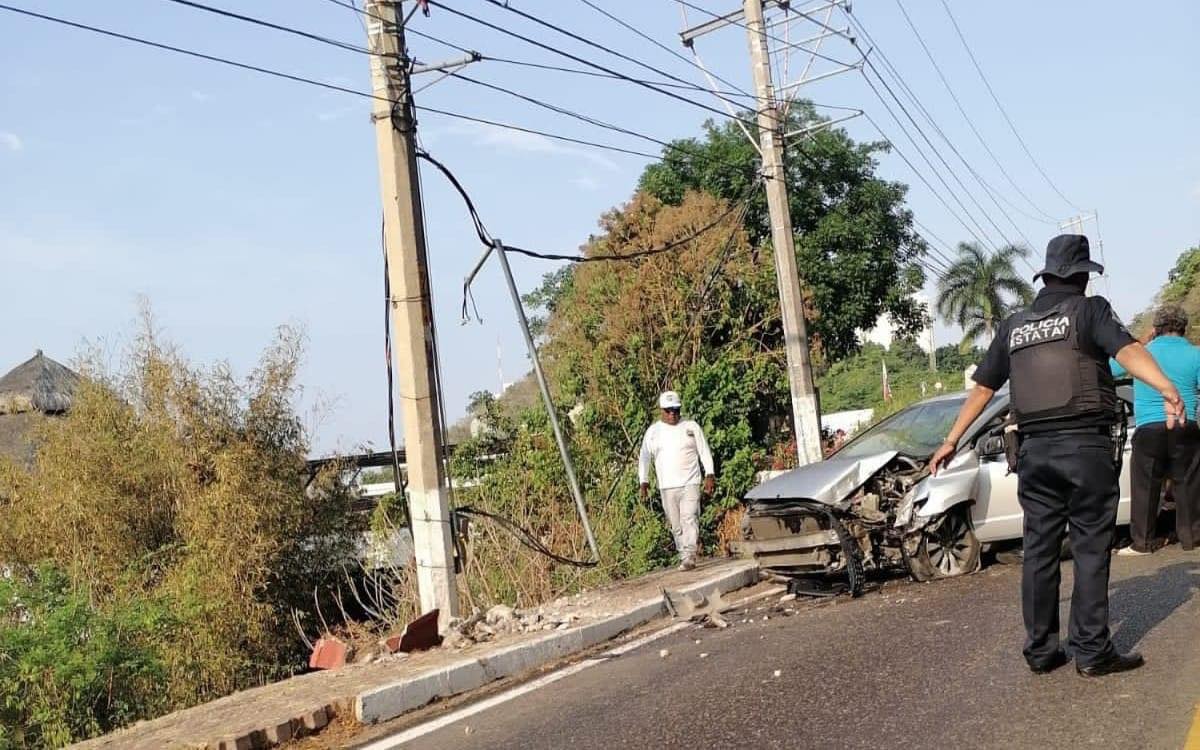 En Acapulco, accidente en la carretera Escénica deja a una persona sin vida
