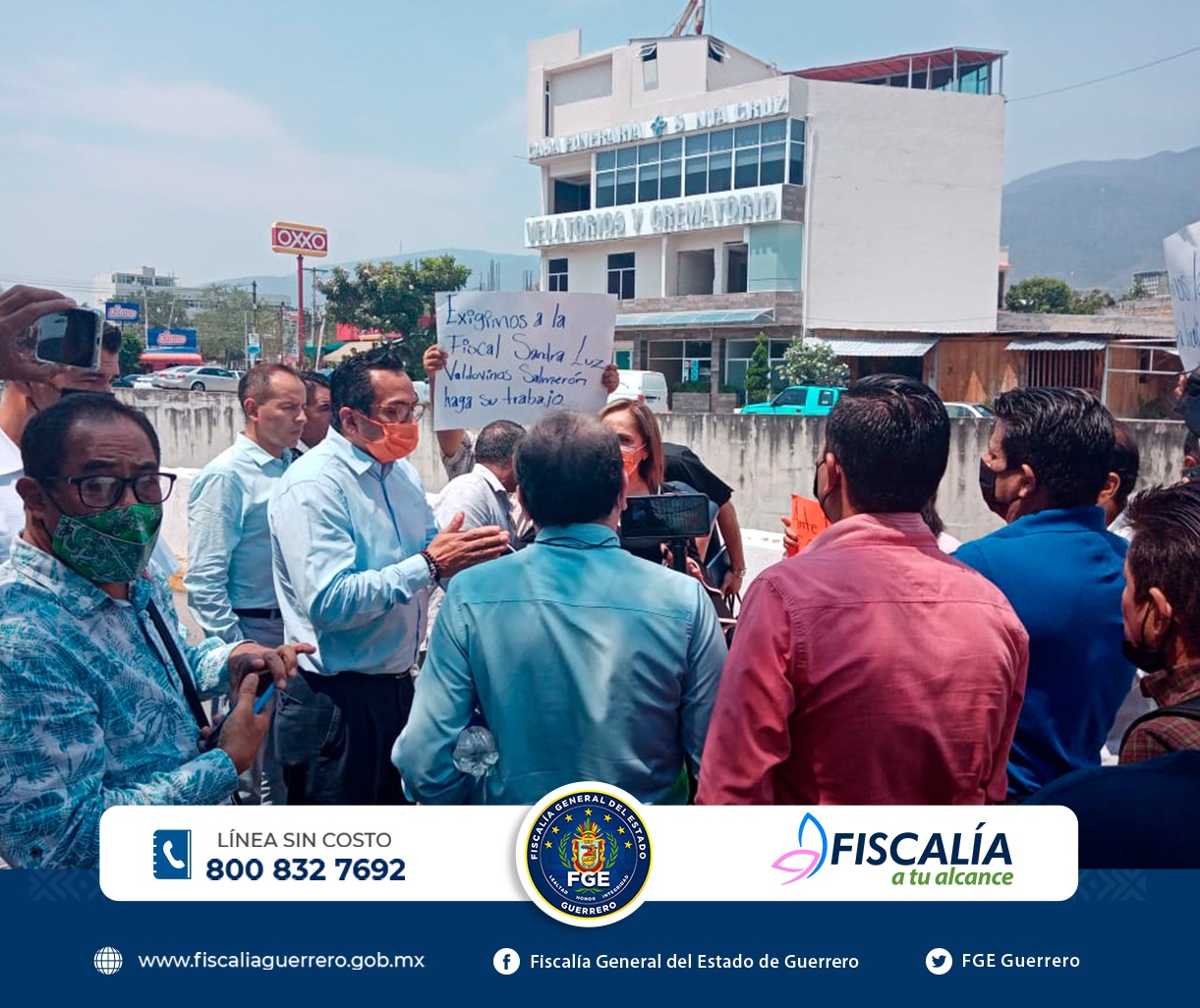 FGE atiende a madre y familiares de joven desaparecida en Chilpancingo