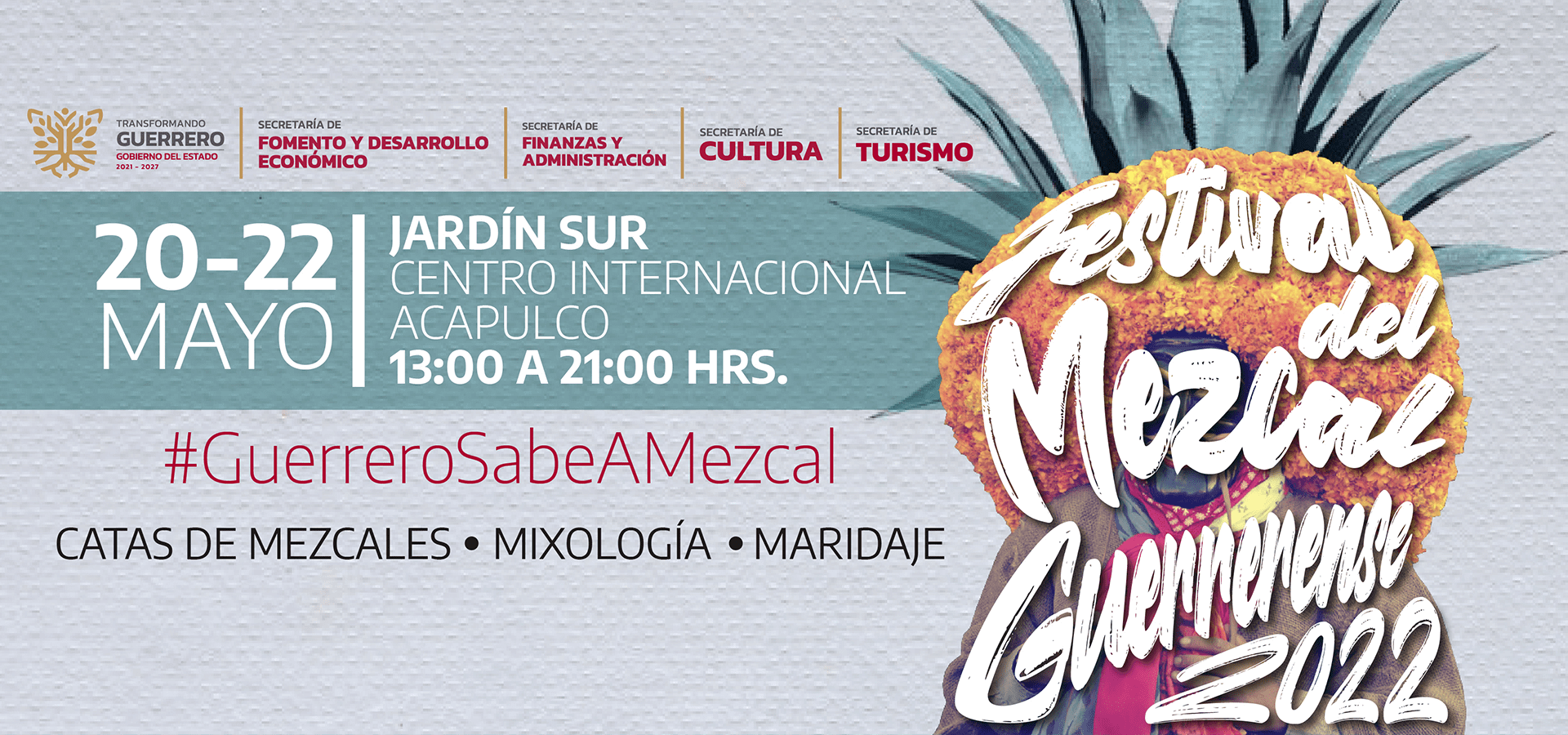 Del 20 al 22 de mayo se realizará el Festival del Mezcal Guerrerense 2022￼